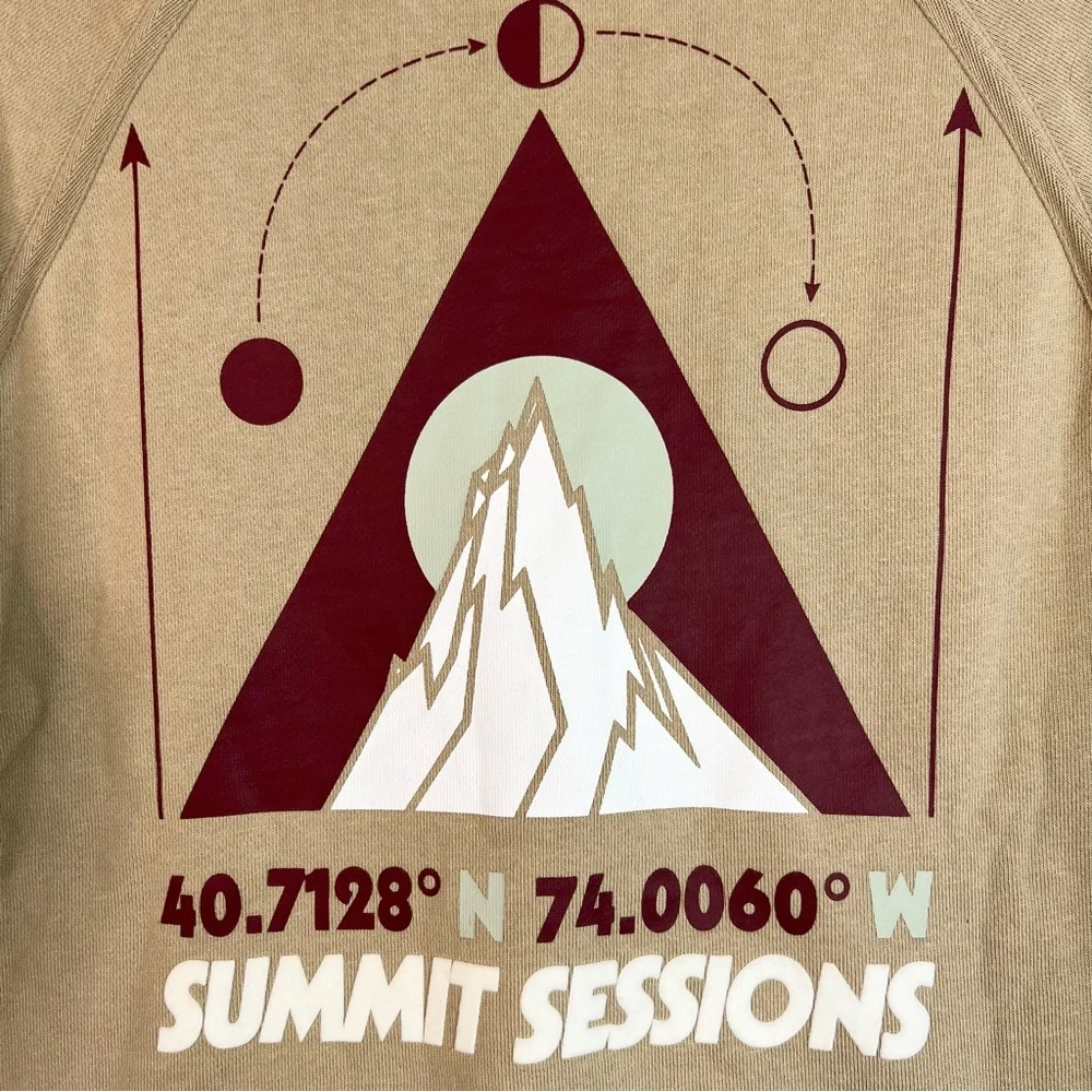 Kith Summit Sessions Crewneck Sweatshirt Ancient Fossil Size XS - Picture 4 of 6